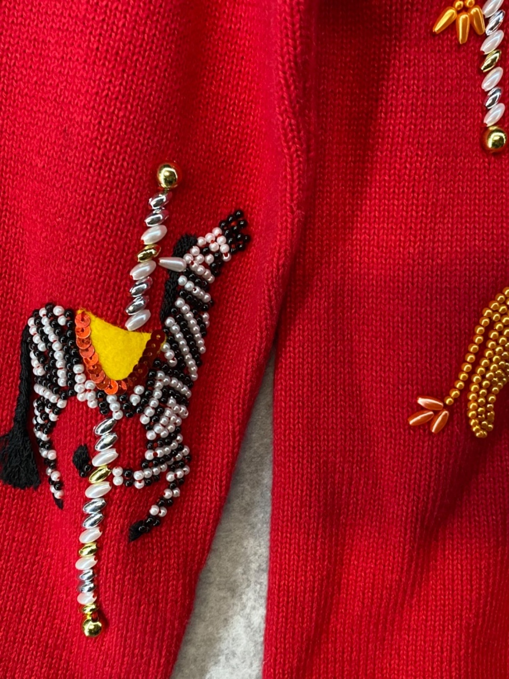 NEW! Vintage Michael Simon Cardigan S • Carousel Animals • 1999 • Art To Wear - Picture 8 of 12